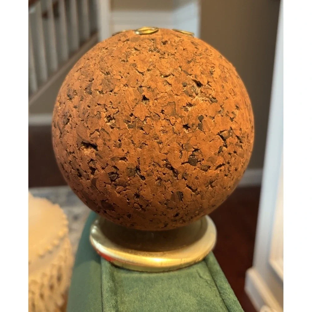 Vintage PAT Bulletin Ball, 1970s Retro Ketcham & McDougall, Roseland NJ, Cork